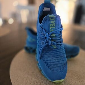 Blue 'LOVE' Athletic Sneakers